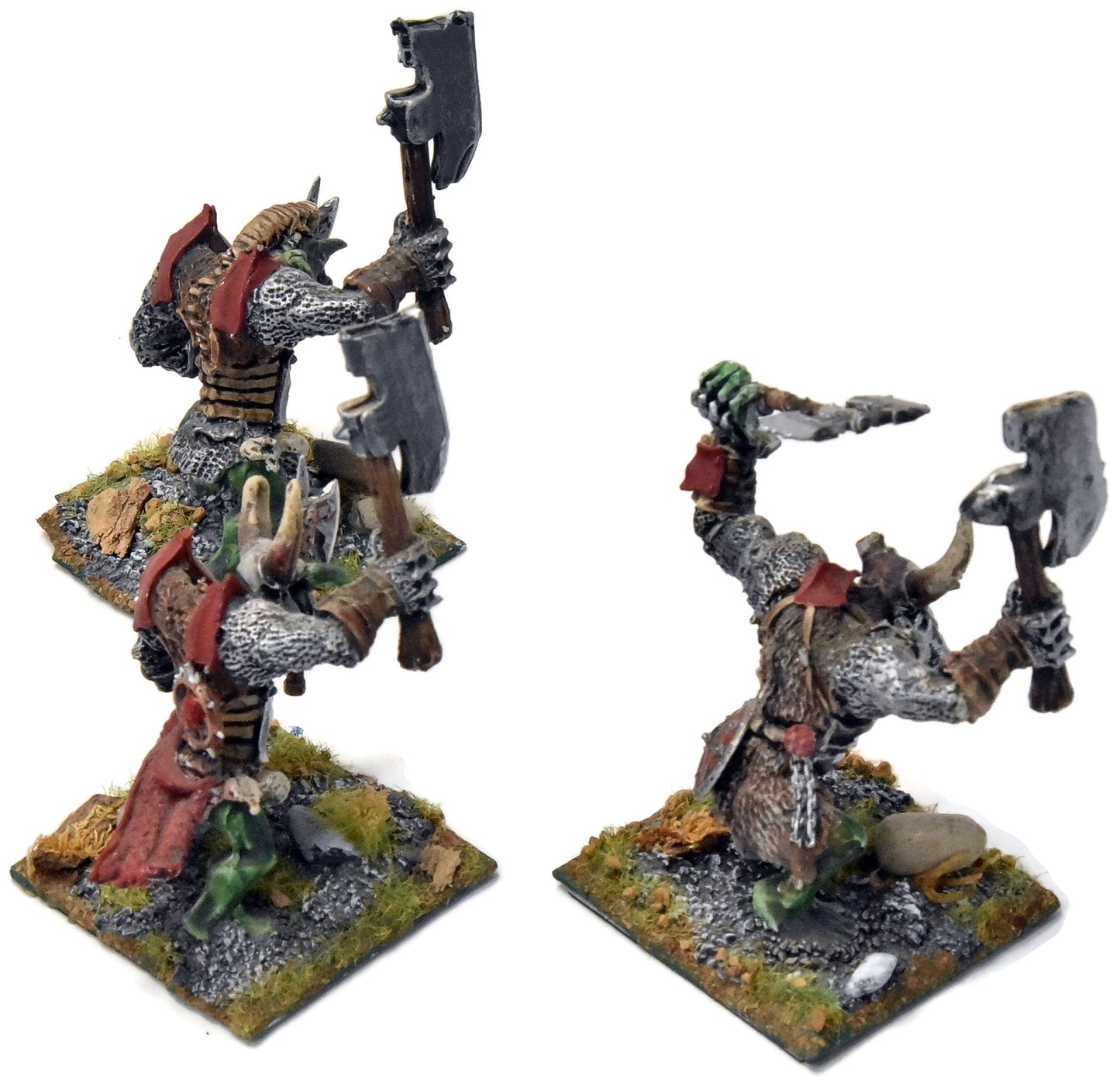 BEASTMEN 3 Chaos Trolls #1 WELL PAINTED METAL Warhammer Fantasy