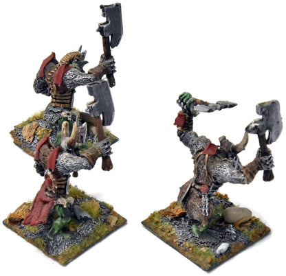 BEASTMEN 3 Chaos Trolls #1 WELL PAINTED METAL Warhammer Fantasy
