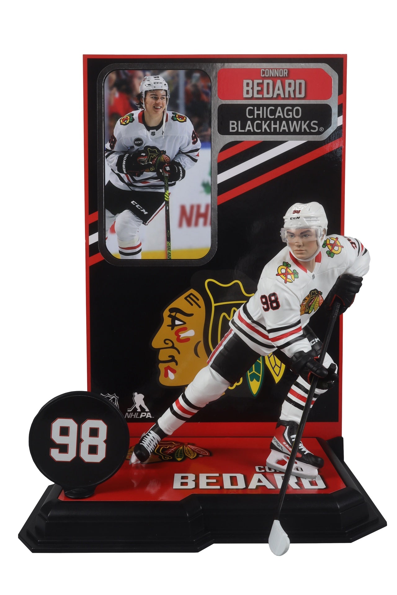 Mcfarlane Nhl Connor Bedard - Chicago Blackhawks (White or Red)