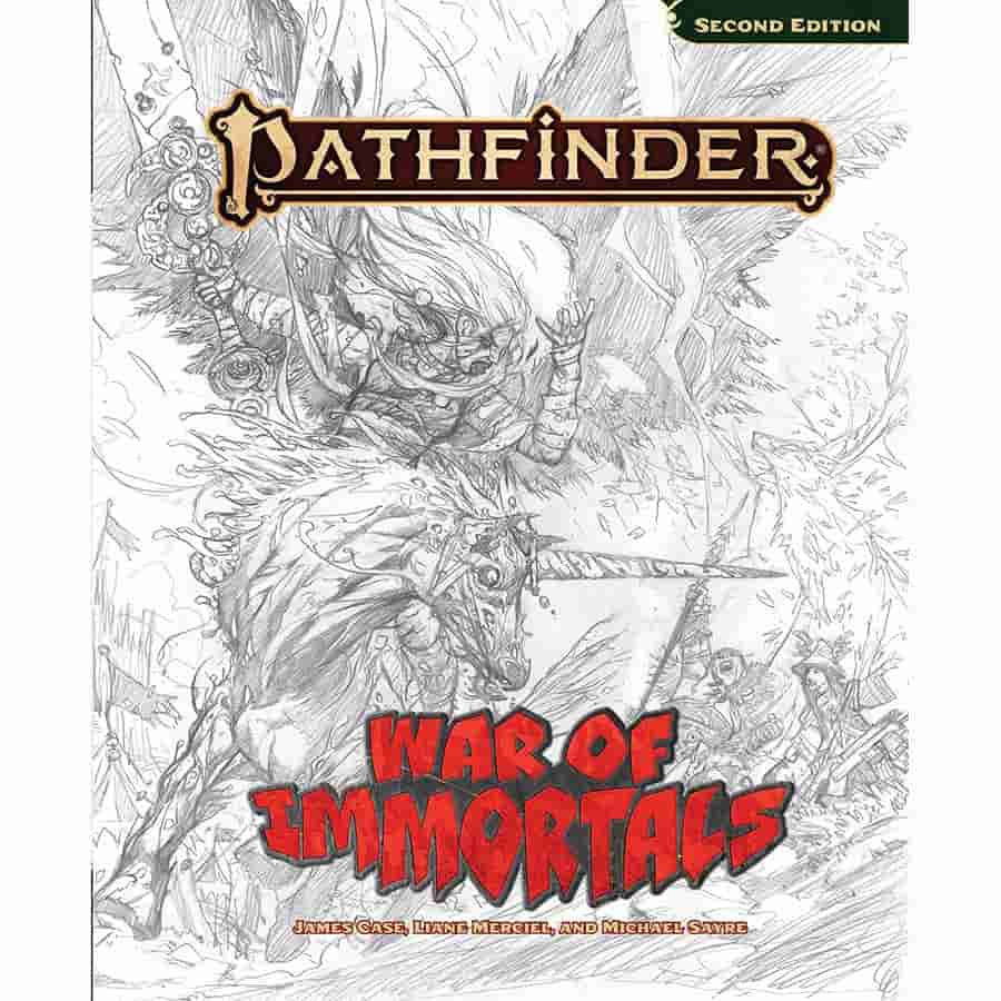 Pathfinder 2e War Of Immortals Sketch Cover Edition