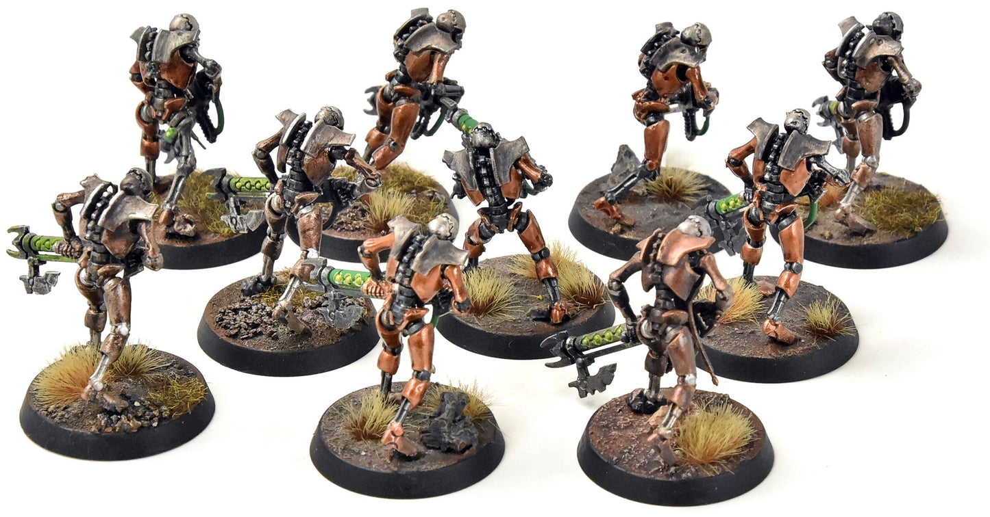NECRONS 10 Warriors #1 WELL PAINTED Warhammer 40K 4947