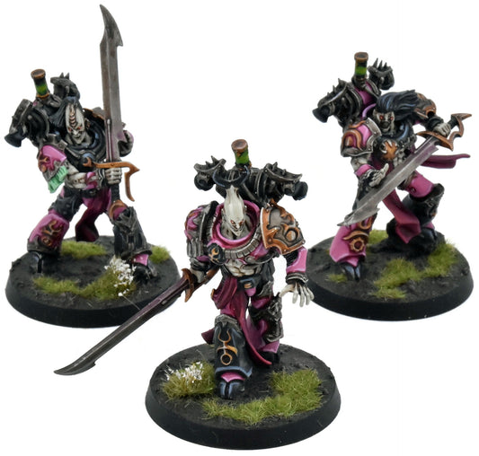 CHAOS SPACE MARINES 3 Emperors Children Flawless Blades #1 PRO PAINTED 40K