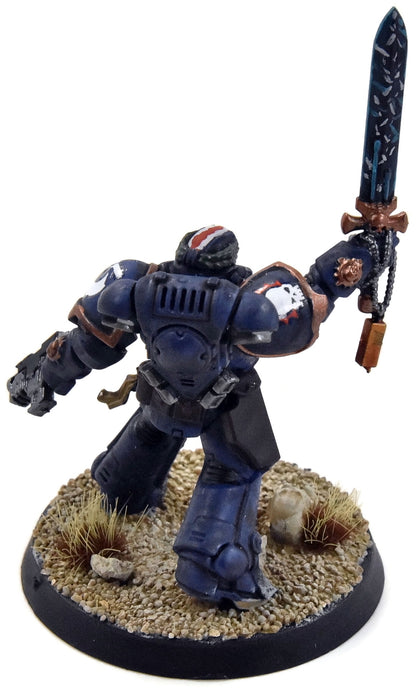 SPACE MARINES Primaris Lieutenant #1 WELL PAINTED Warhammer 40K Ultramarines