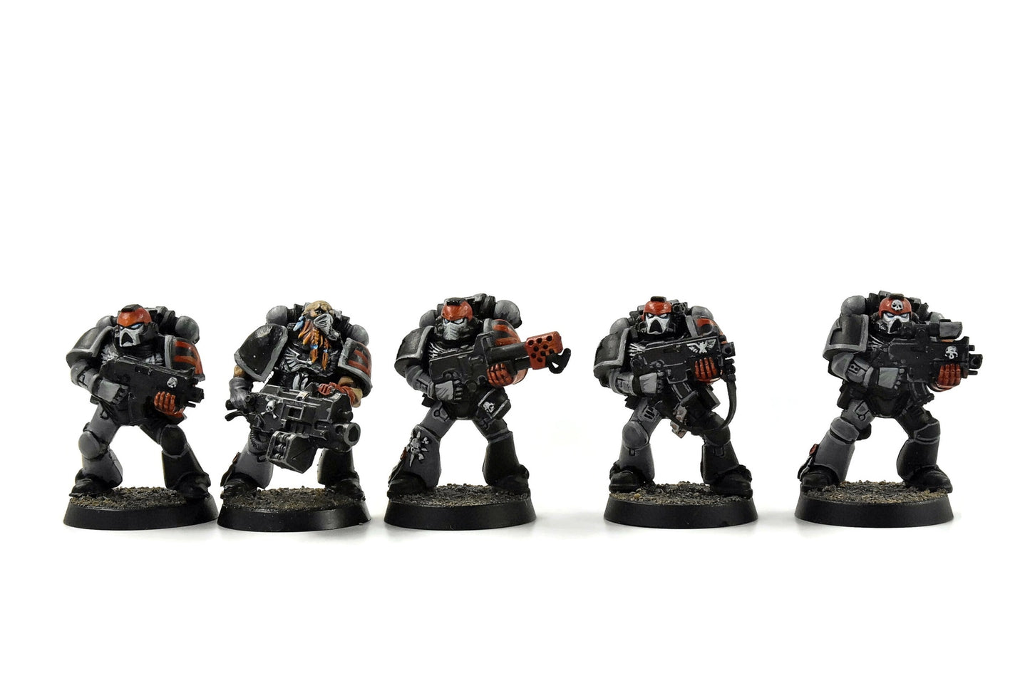 SPACE MARINES 10 Marines Converted #1 WELL PAINTED Warhammer 40K