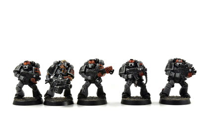 SPACE MARINES 10 Marines Converted #1 WELL PAINTED Warhammer 40K