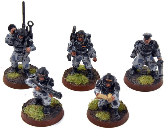 ASTRA MILITARIUM 5 Cadian Command Squad #3 WELL-PAINTED Warhammer 40K