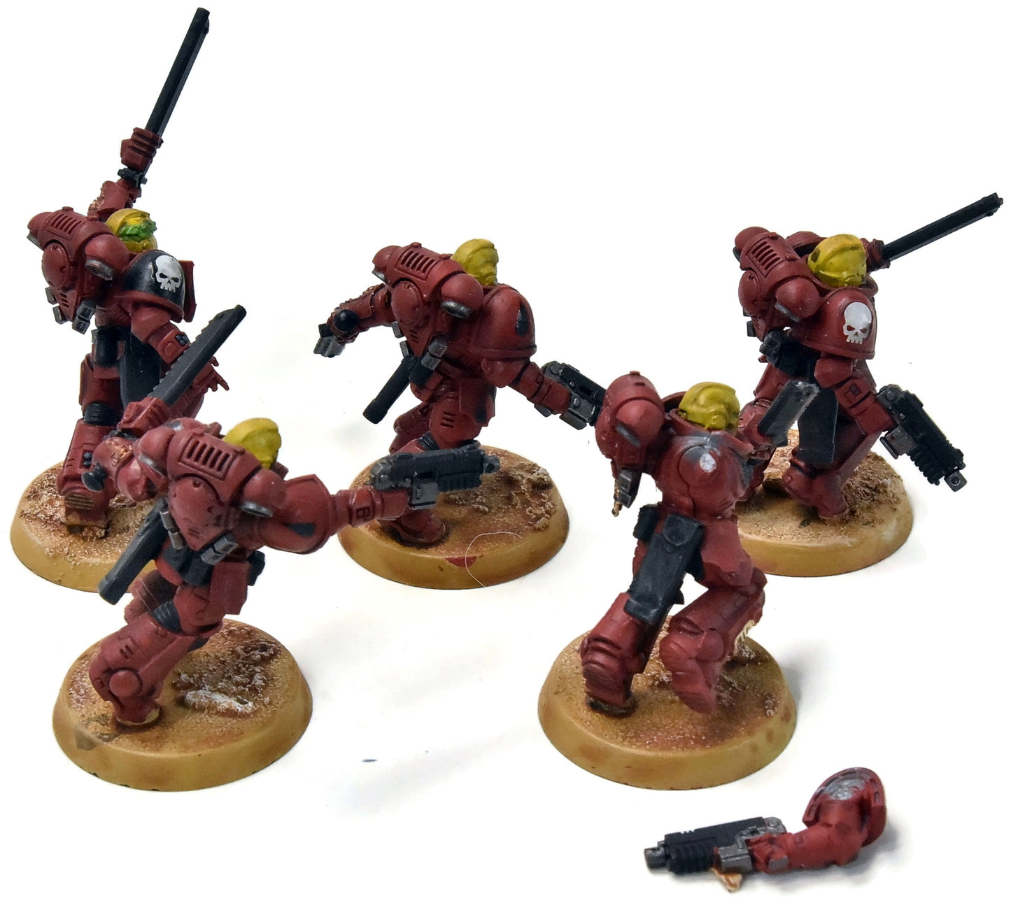 BLOOD ANGELS 5 Assault Intercessors #2 WELL PAINTED Warhammer 40K