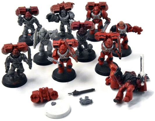 BLOOD ANGELS 10 Assault Marines  #1 Warhammer 40K INCOMPLETE