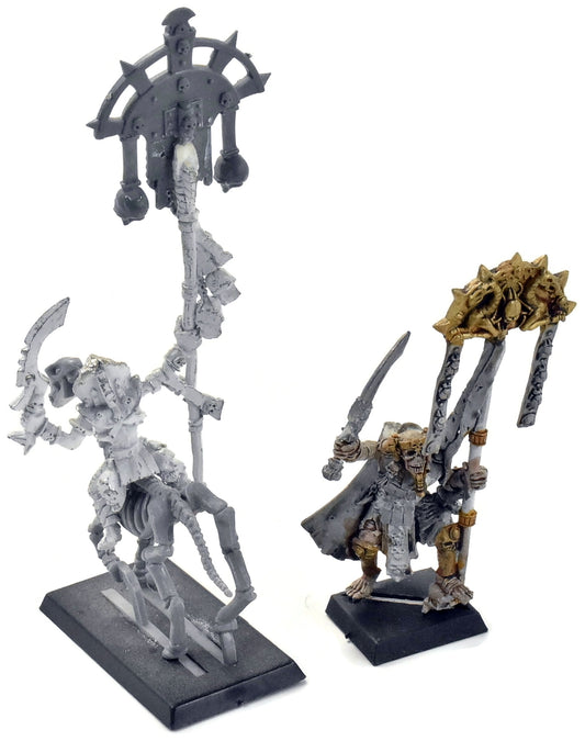 TOMB KINGS Tomb Herald Banner F&M #1 METAL CONVERTED Fantasy