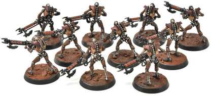 NECRONS 10 Warriors #4 WELL PAINTED Warhammer 40K 6761