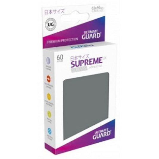 Ultimate Guard Sleeves Supreme Ux Small Dk Grey 60Ct
