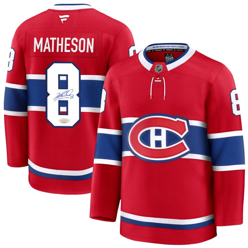 Mike Matheson Autographed Fanatics Premium Jersey