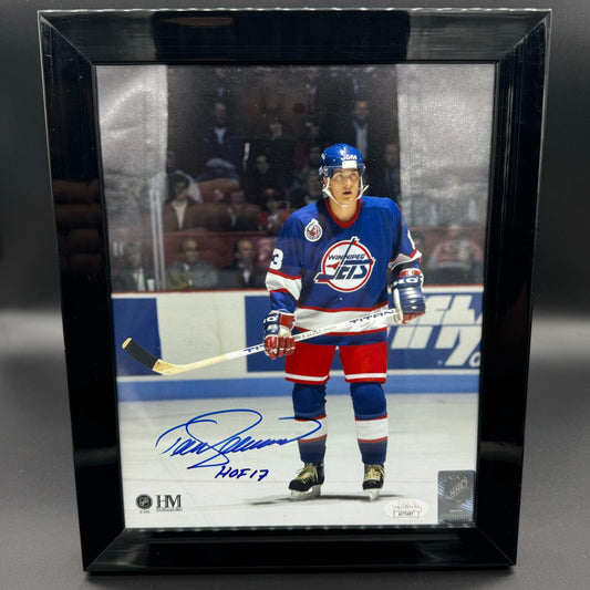 Teemu Selänne Autographed Frame Auto Used (Some Scratches)