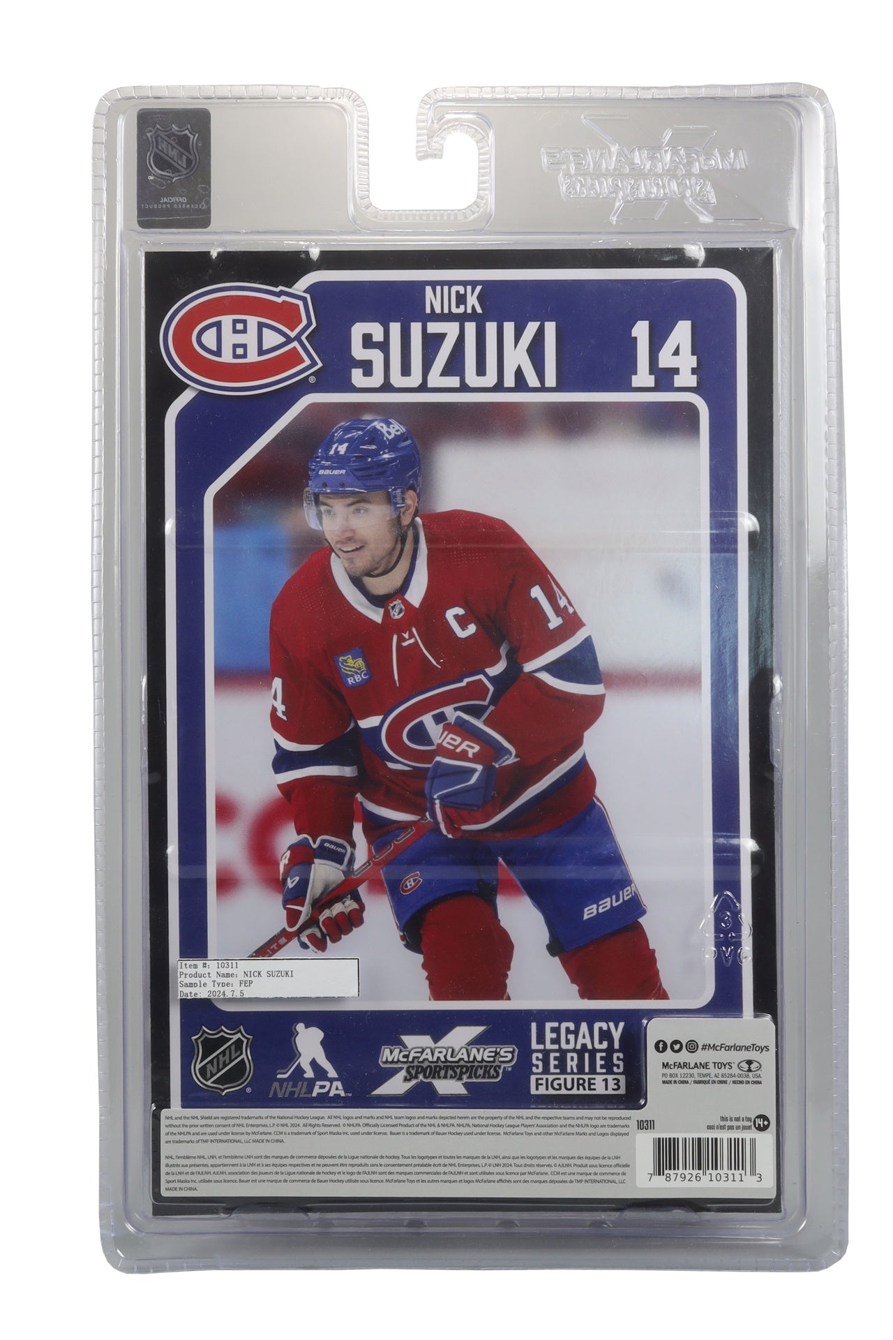 Mcfarlane Nhl Nick Suzuki - Montreal Canadiens