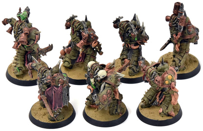 DEATH GUARD 7 Plague Marines #4 WELL PAINTED Warhammer 40K