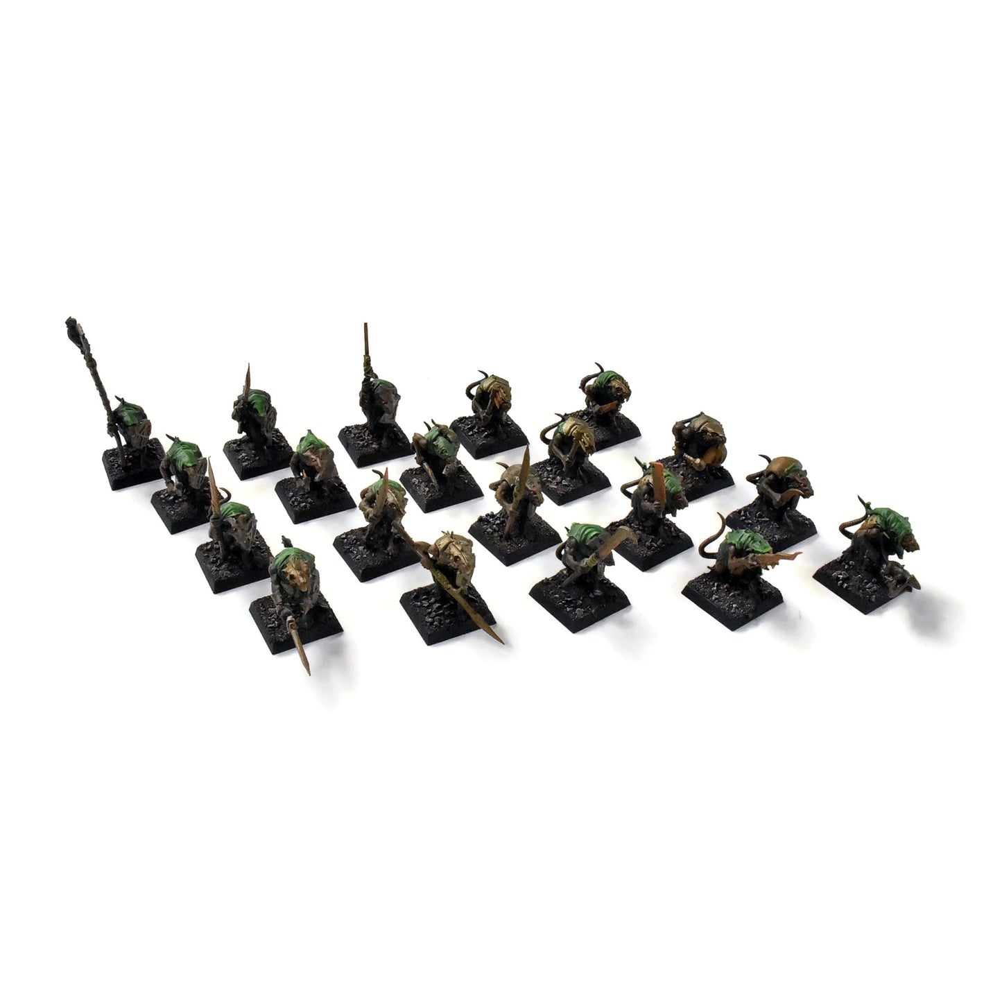 SKAVEN 20 Clanrats #2 WELL PAINTED Sigmar