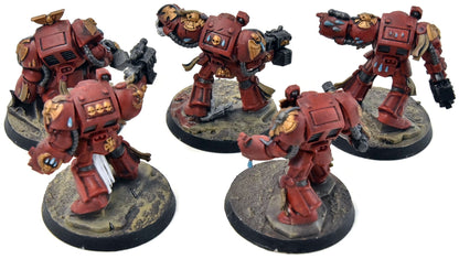 BLOOD ANGELS 5 Terminator Squad #2 WELL PAINTED Warhammer 40K