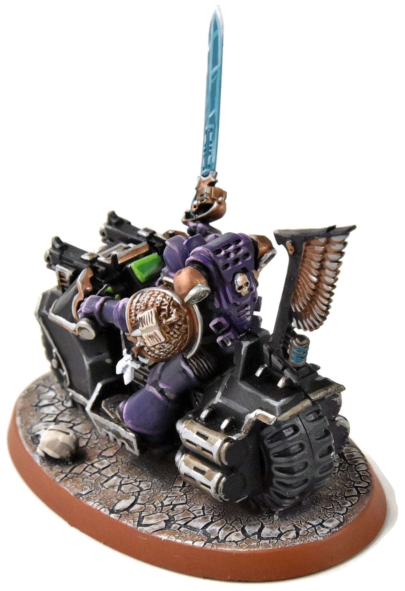 SPACE MARINES Librarian on Bike #1 PRO PAINTED Warhammer 40K