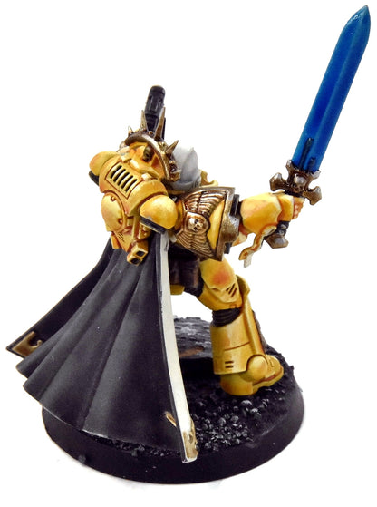 SPACE MARINES Imperial Fists Phobos Captain #3 WELL PAINTED Warhammer 40K