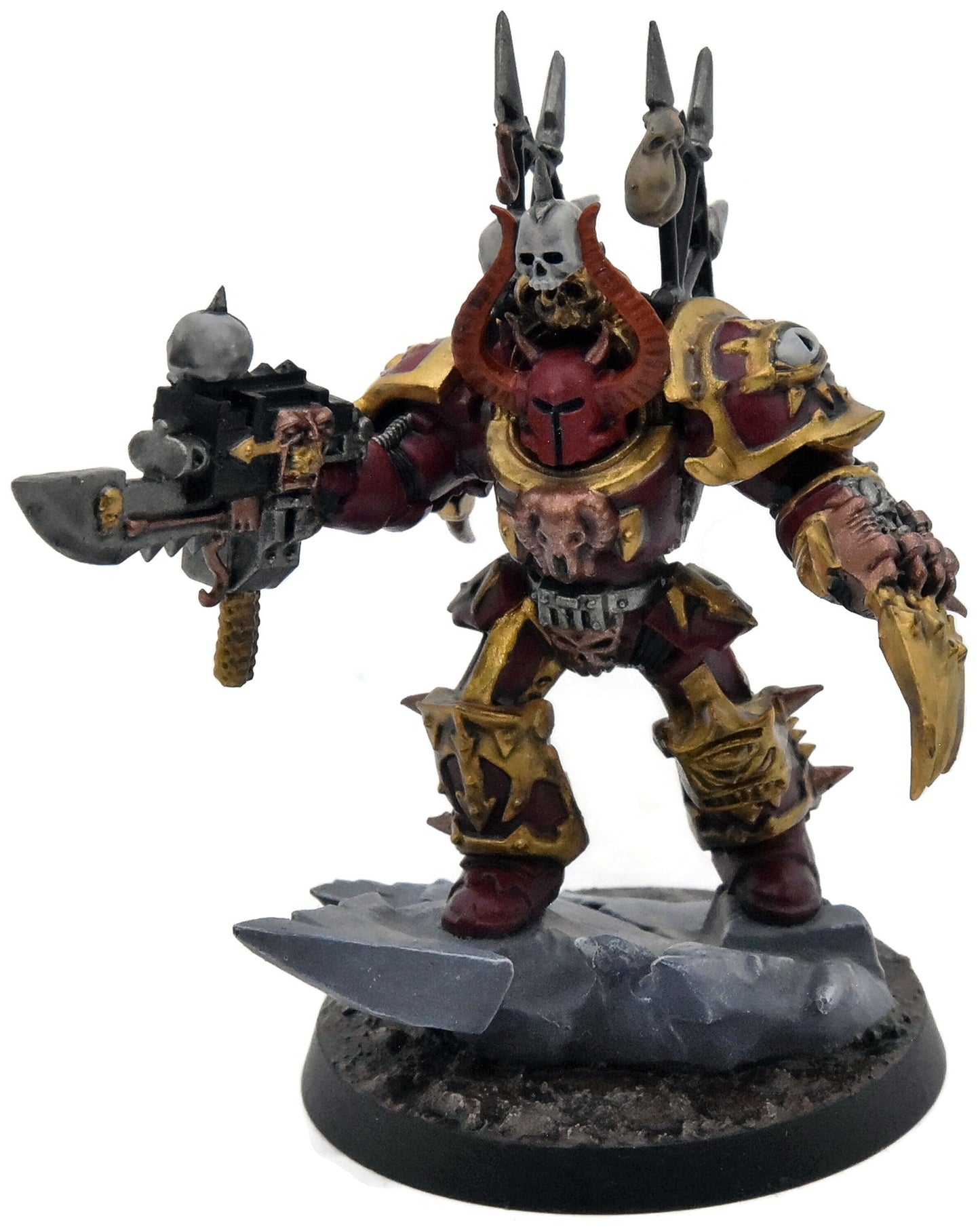 CHAOS SPACE MARINES Chaos Lord In Terminator Armour #1 WELL PAINTED 40K