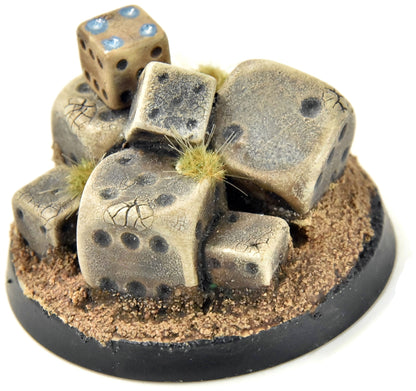 WARHAMMER Dice Objectives Marker #1 PRO PAINTED 40mm base