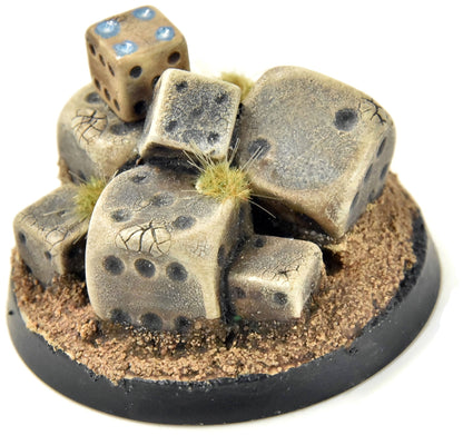 WARHAMMER Dice Objectives Marker #1 PRO PAINTED 40mm base