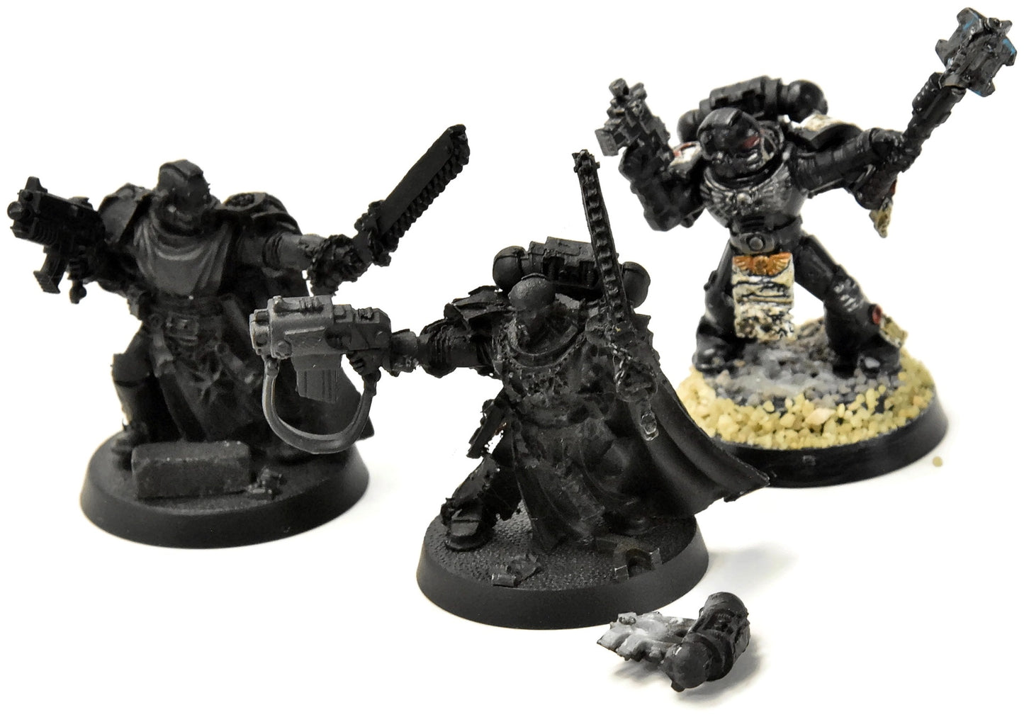 SPACE MARINES 3 Space Marines Commander & Sword Brethen #1 Warhammer 40K