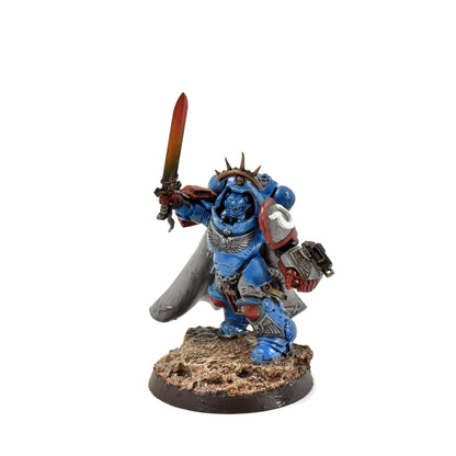 SPACE MARINES Captain in Gravis Armour #1 WELL PAINTED  Warhammer 40K