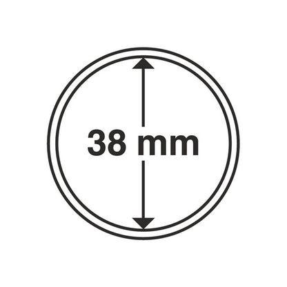 Coin Capsules Inner Diameter 38 MM