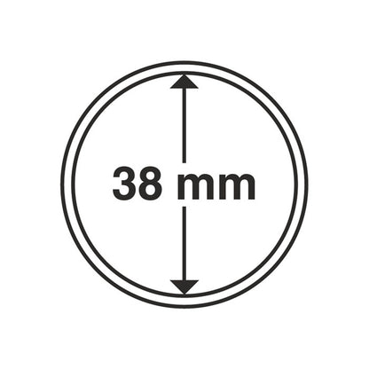 Coin Capsules Inner Diameter 38 MM