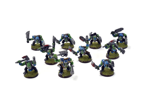 ORKS 10 Orks Boyz #2 WELL PAINTED 40K