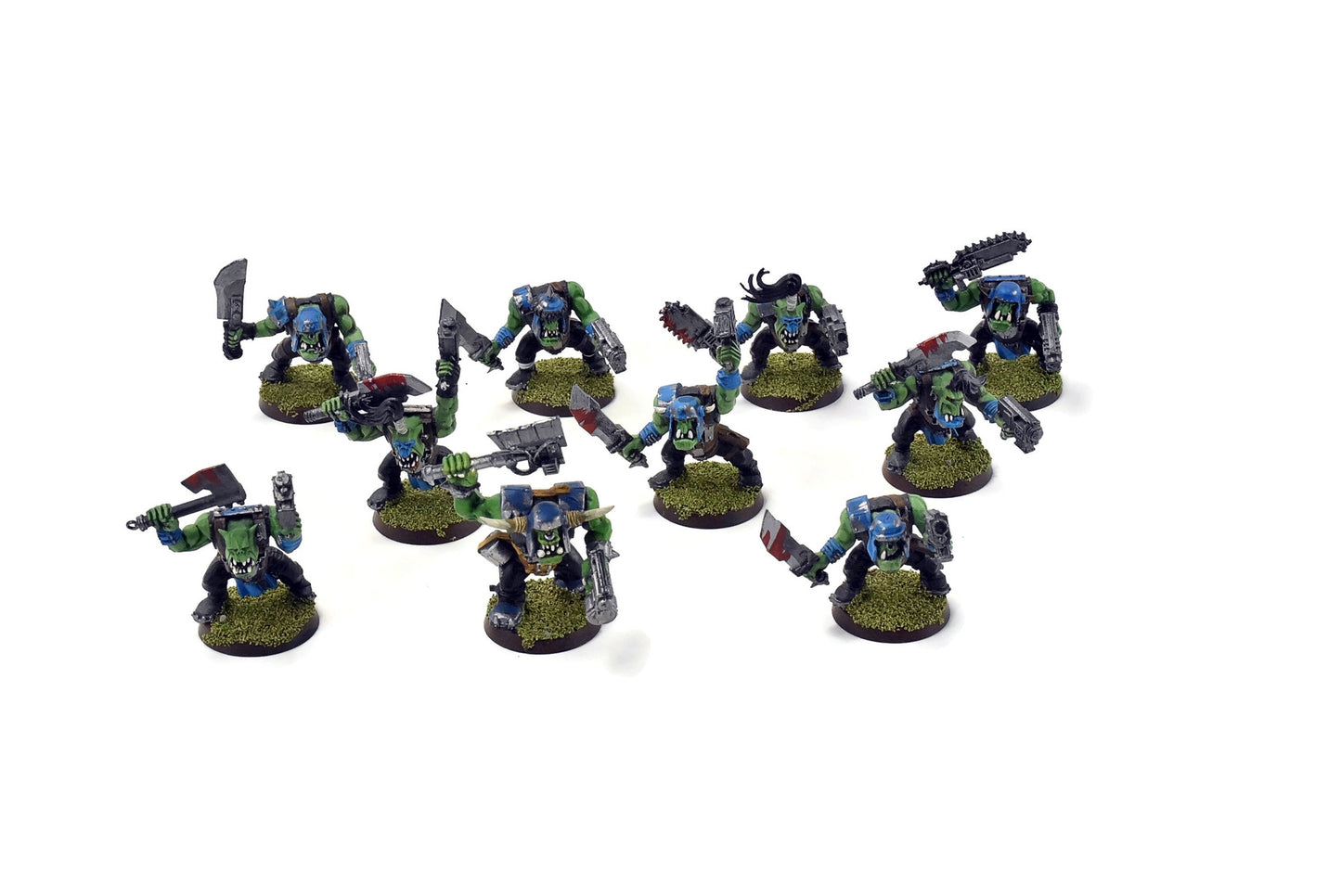 ORKS 10 Orks Boyz #2 WELL PAINTED 40K