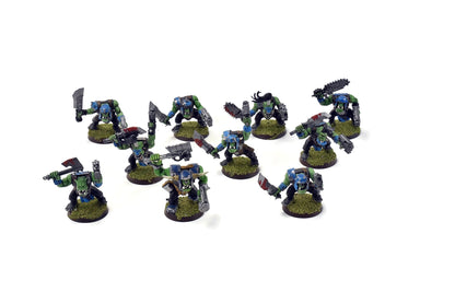 ORKS 10 Orks Boyz #2 WELL PAINTED 40K