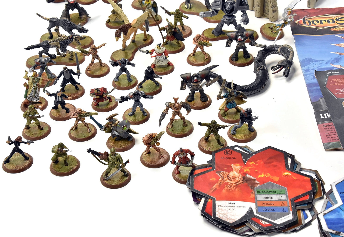 HEROSCAPE Miniatures,Terrains, Tokens, Dice