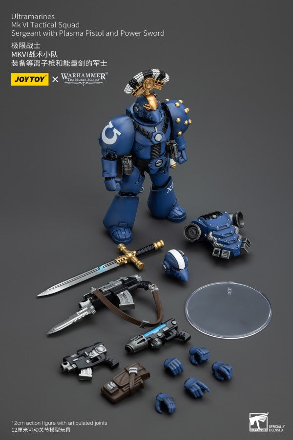 MK VI Tactical Squad Sergeant with Plasma Pistol and Power Sword Ultramarines