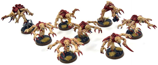 TYRANIDS 8 Genestealers #5 Warhammer 40K WELL PAINTED Brood