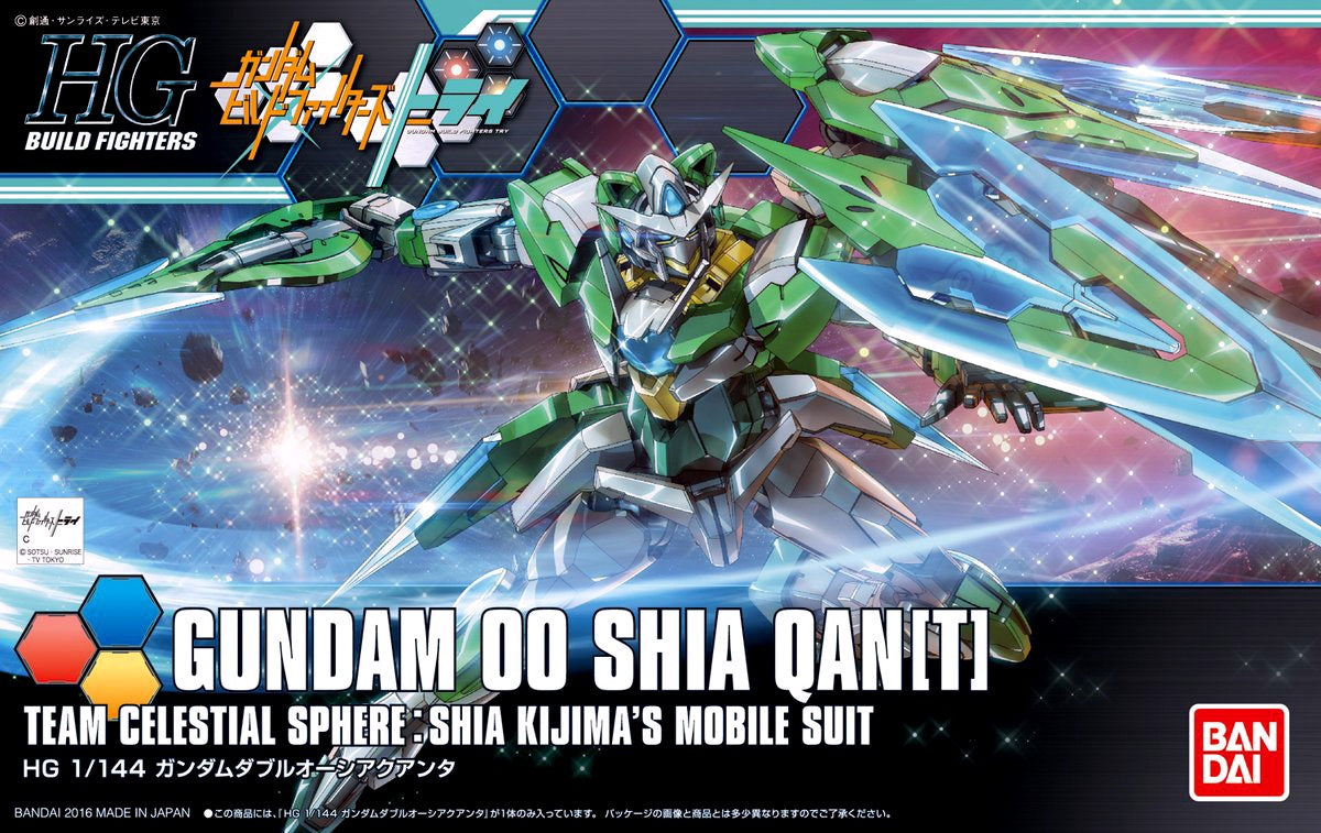 Bandai HGBF #49 1/144 Gundam 00 Shia QAN[T] "Gundam Build Fighters Try"