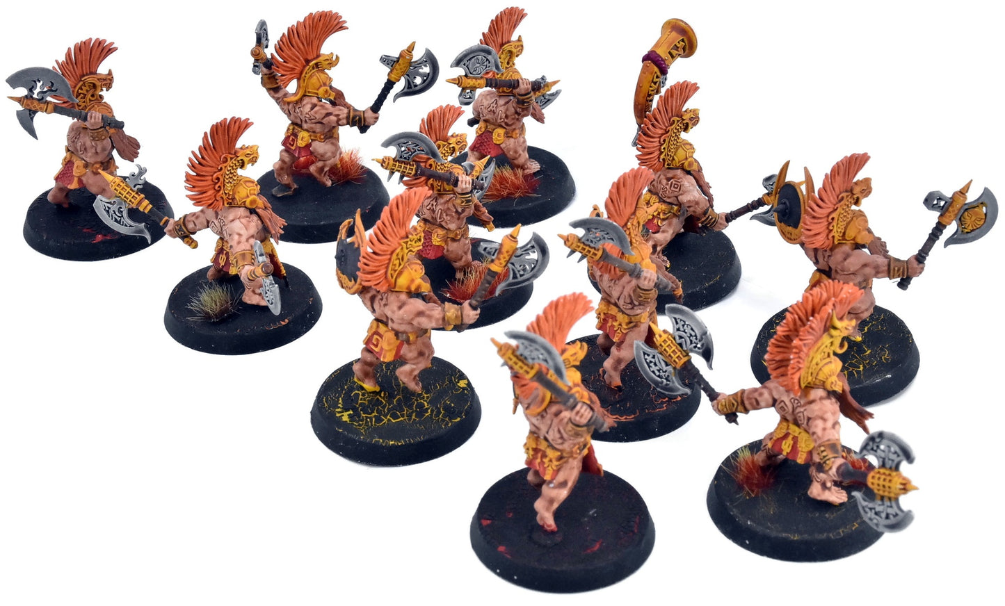 FYRESLAYERS 11 Vulkite Berzerkers #3 WELL PAINTED Warhammer Sigmar