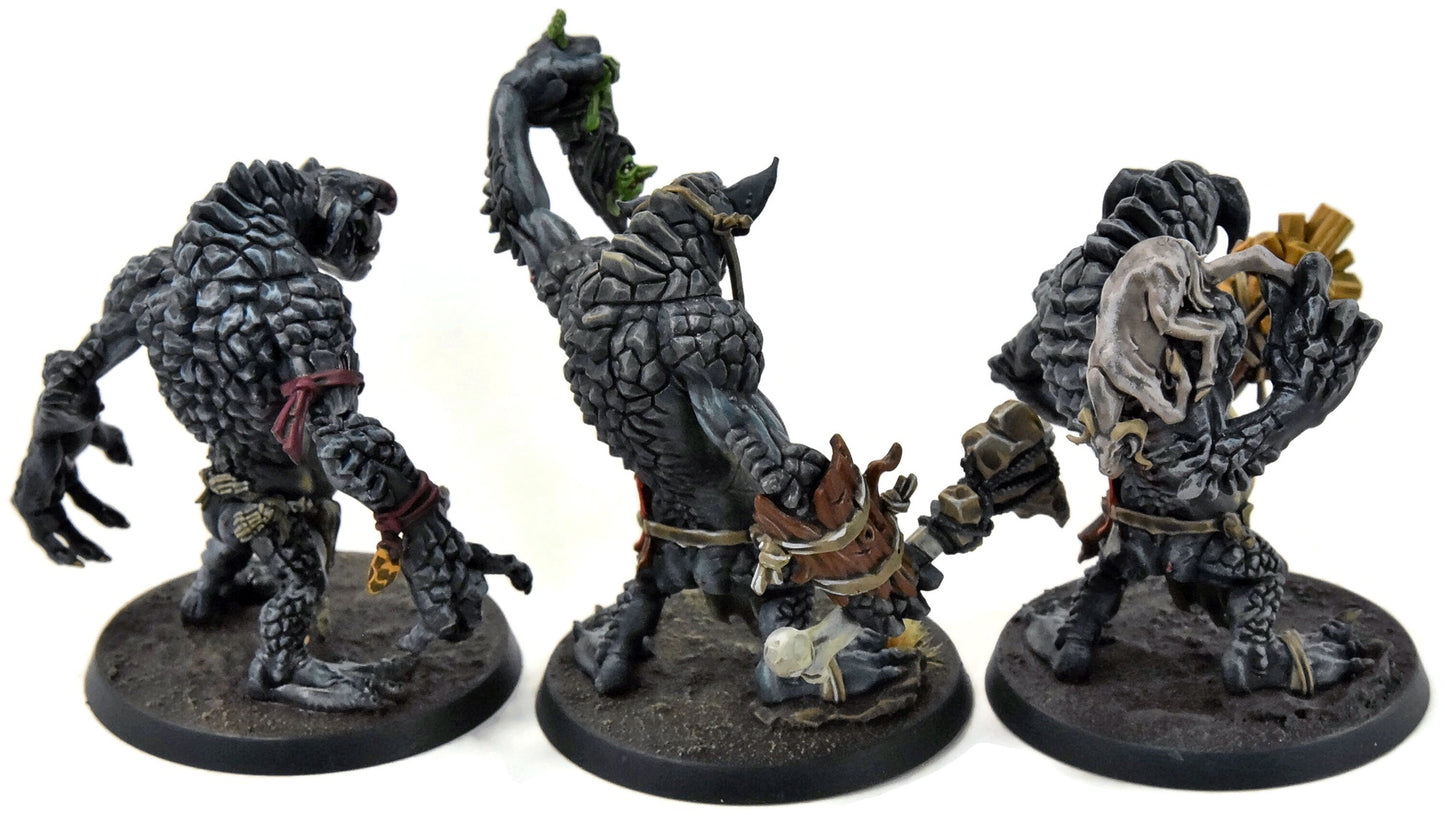 GLOOMSPITE GITZ 3 Rockgut Troggoths #3 WELL PAINTED Sigmar