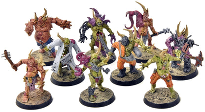DEATH GUARD 9 Poxwalkers #1 WELL PAINTED Warhammer 40K