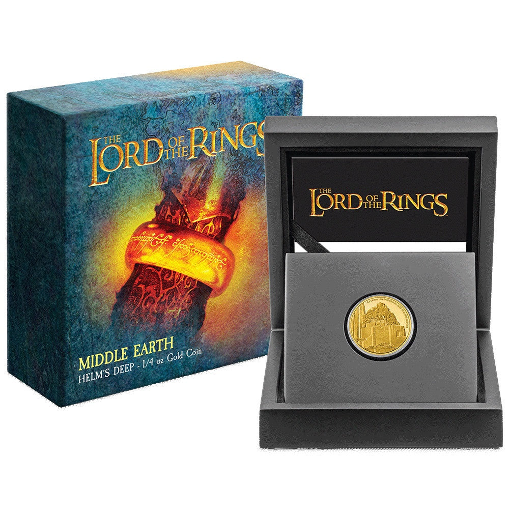 AGORO LOTR Middle Earth - Helms Deep 2022 1/4 oz Gold