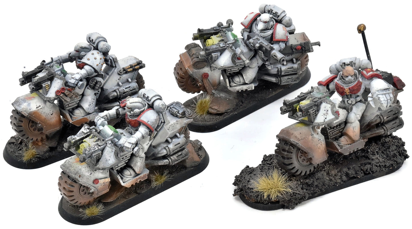 SPACE MARINES 4 Space Marine Bike #1 WELL PAINTED 40K White Scars