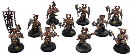 BLADES OF KHORNE 10 Blood Warriors #1 Warhammer Sigmar WELL PAINTED