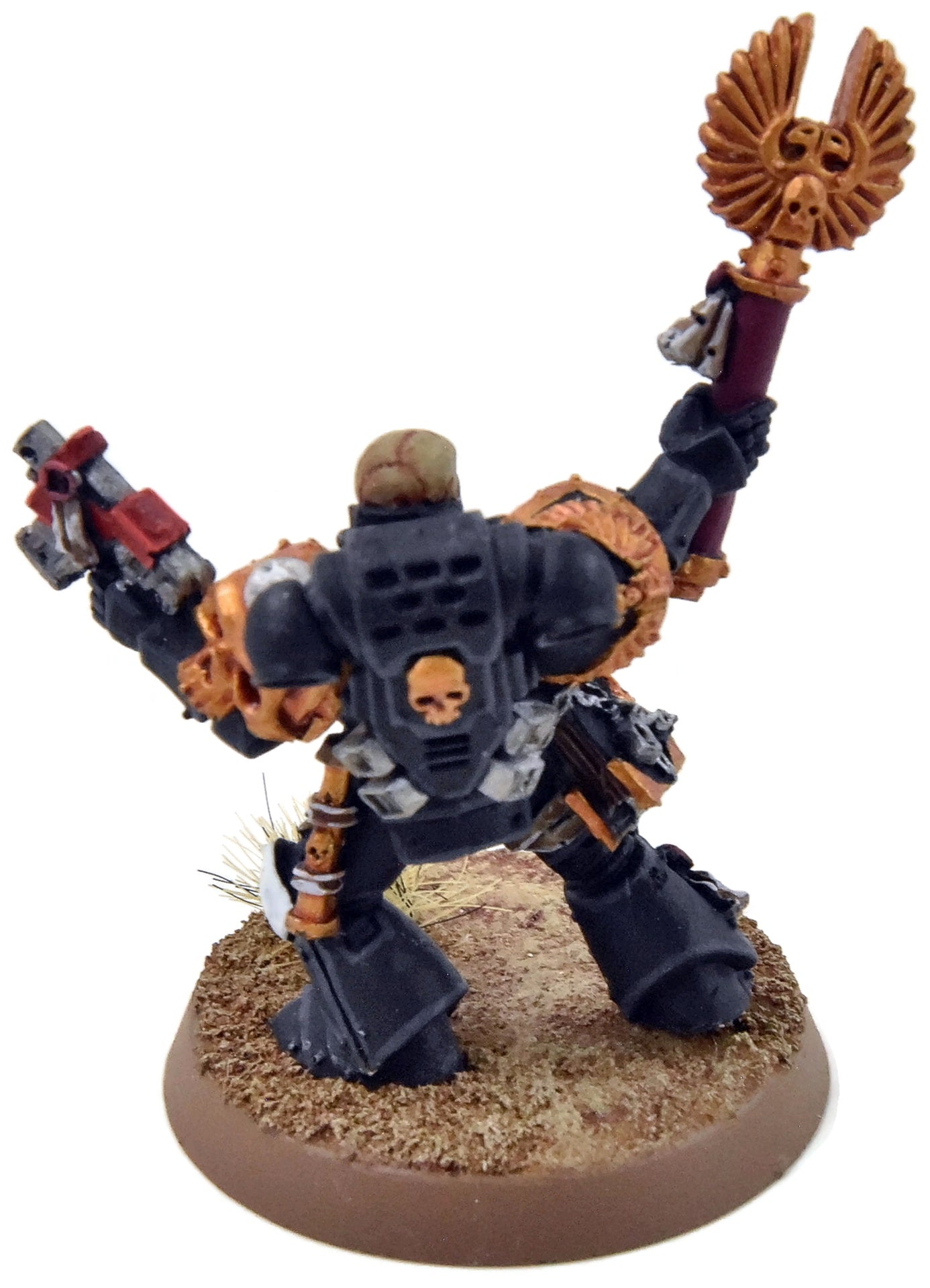 SPACE MARINES Chaplain #1 Black Templars PRO PAINTED 40K