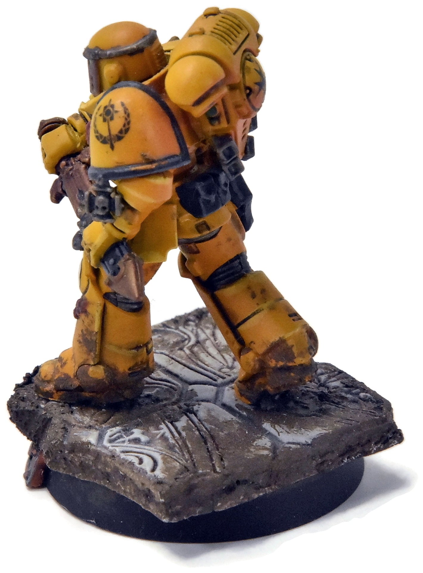 IMPERIAL FISTS Primaris Captain Converted #2 PRO PAINTED Warhammer 40K