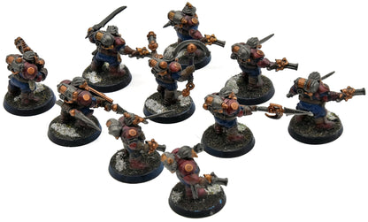 KHARADRON OVERLORDS 10 Arkanaut Company #1 WELL PAINTED Warhammer Sigmar