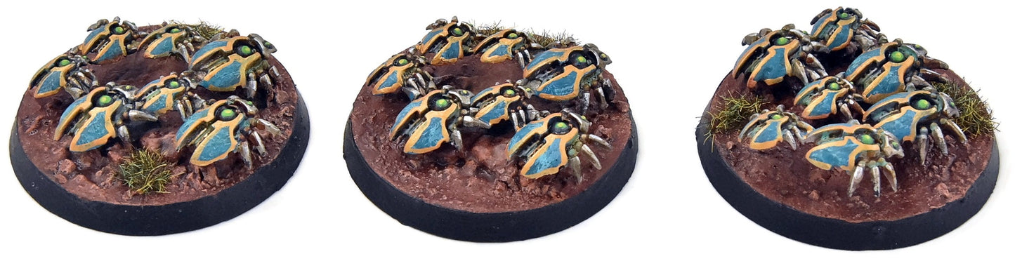 NECRONS 3 Scarab Swarms #2 WELL PAINTED Warhammer 40K 5141