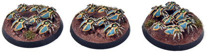 NECRONS 3 Scarab Swarms #2 WELL PAINTED Warhammer 40K 5141