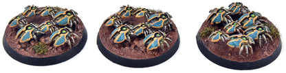 NECRONS 3 Scarab Swarms #2 WELL PAINTED Warhammer 40K 5141
