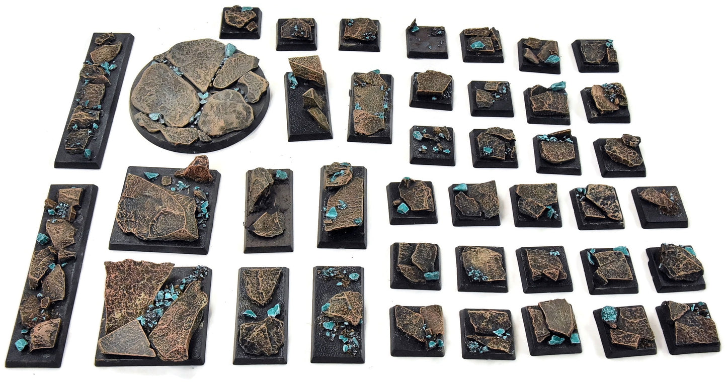 WARHAMMER Various Painted Base Mines Crystal #1 Fantasy